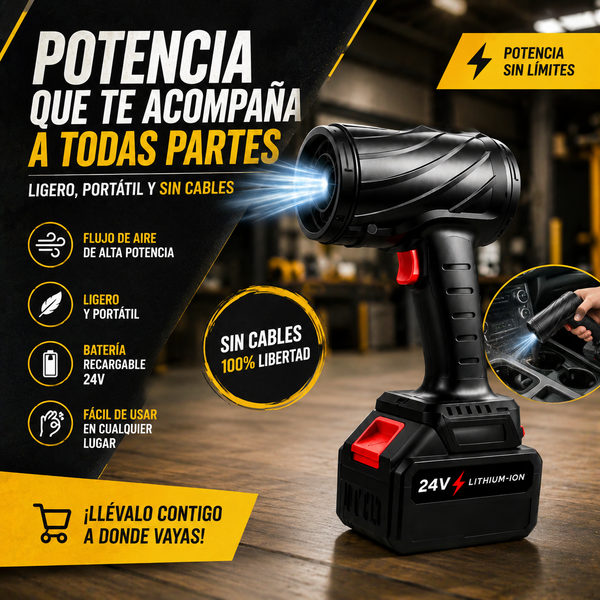 TurboDry Soplador Portátil de Alto Rendimiento